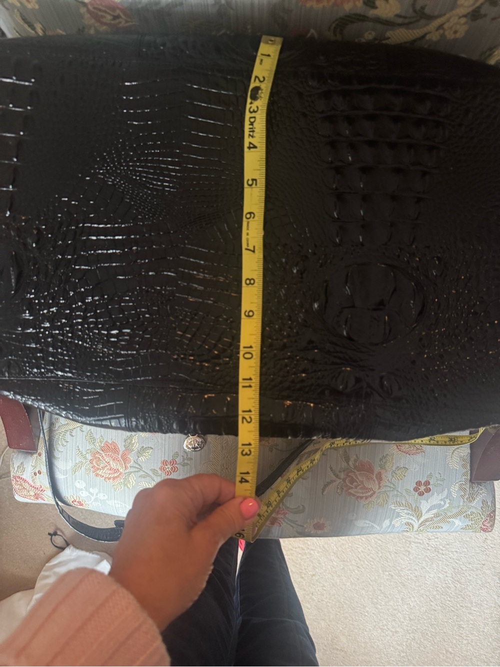 1.) BRAHMIN Duxbury Weekender Black Melbourne XL Leather Travel Bag NWOT - Picture 10 of 13